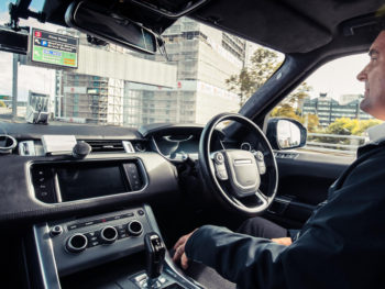 A Range Rover Sport undertakes its first self-driving journey on the Coventry Ring Road