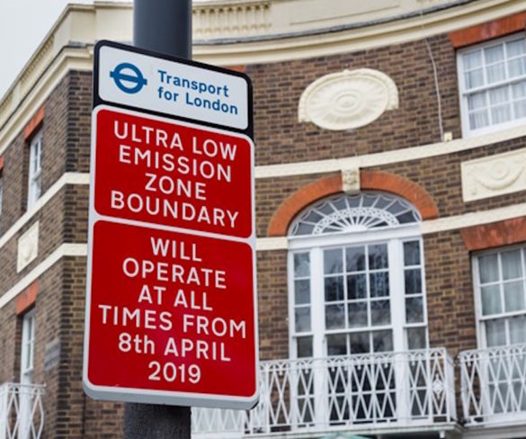First Ultra Low Emission Zone signs go up in London