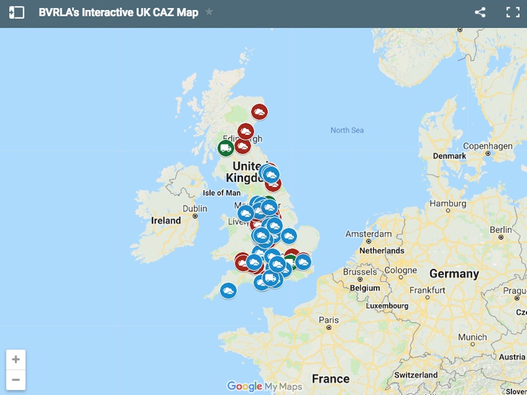 Birmingham Clean Air Zone Area Map One Year On The Birmingham   BVRLA CAZ Map 