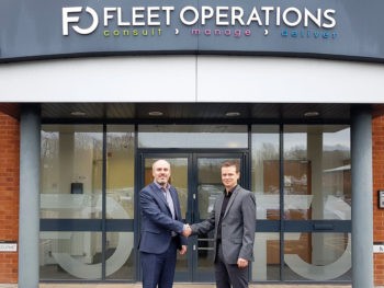 (L-R) Richard Hipkiss welcomes new chief information officer David Gallimore to Fleet Operations