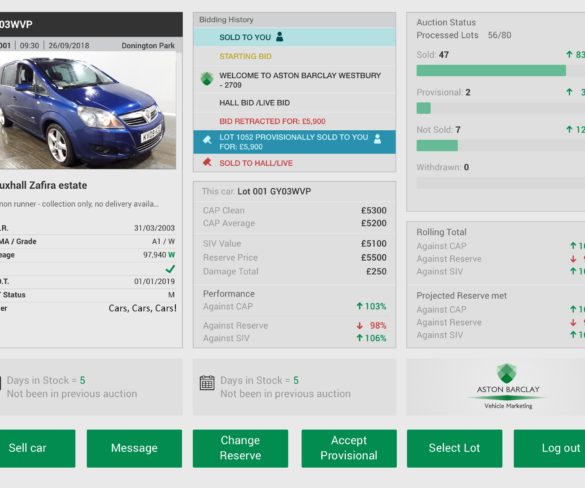 Aston Barclay provides fleet vendors with live used market data