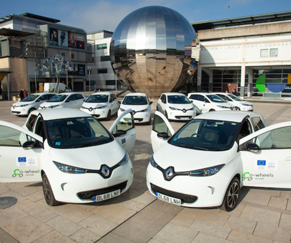 Co-wheels launches electric fleet for hire in Bristol
