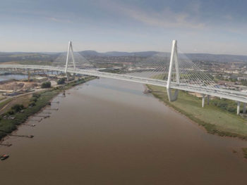 The M4 relief road project would have included a 2.5km long bridge over the river Usk