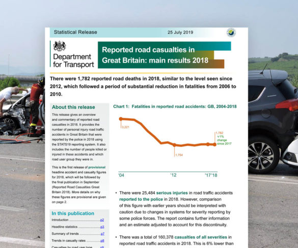 UK road deaths show marginal improvement
