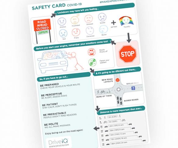 Drive iQ publishes COVID-19 safety card
