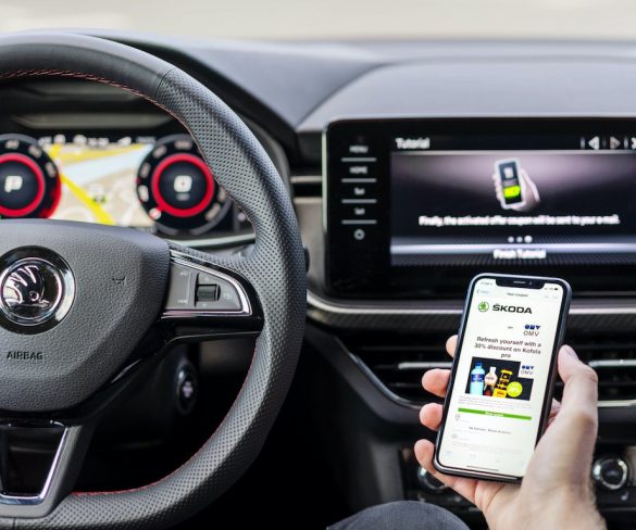 Škoda in-car alerts to tell drivers of nearby bargain offers