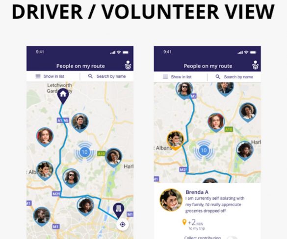 Car-pooling app to support communities in coronavirus pandemic