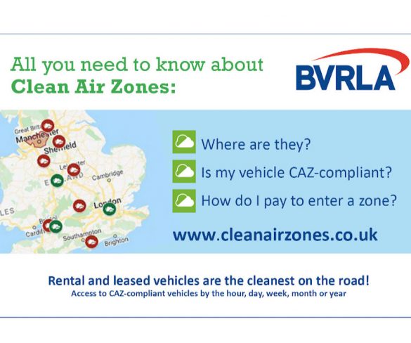 BVRLA launches Clean Air Zone guide for fleets and drivers