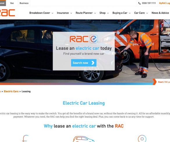 RAC joins forces with Hitachi Capital Vehicle Solutions for EV leasing service