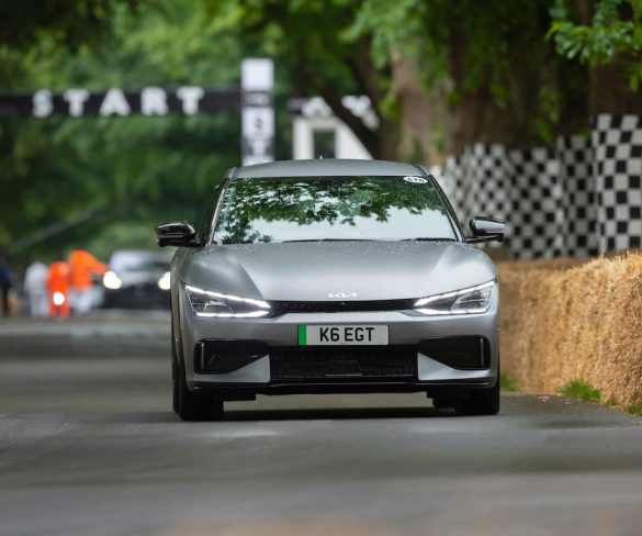 Kia’s new 585hp EV6 GT tackles famous hillclimb at Goodwood  