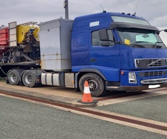 Overloaded lorries and drivers using mobile phones caught in police sting operation