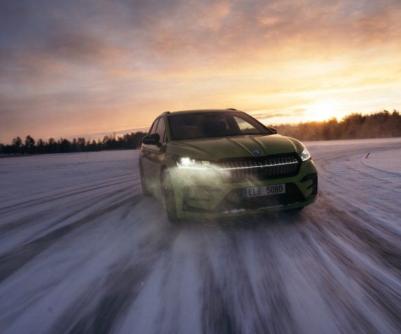 Škoda Enyaq iV vRS sets ice drift world records