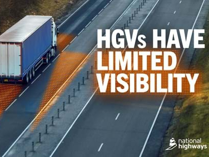New safety campaign to raise awareness of HGV blind spots