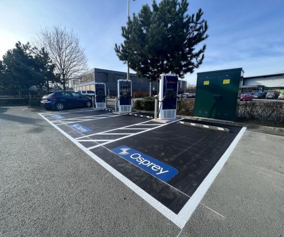 Osprey goes live with latest rapid EV charging sites