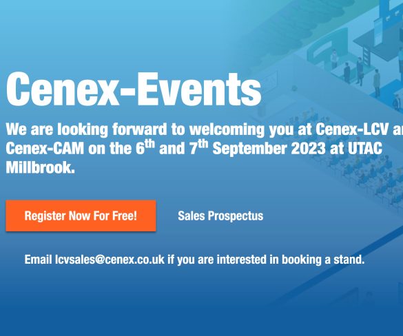 First keynote speakers announced for Cenex-LCV and Cenex-CAM 2023