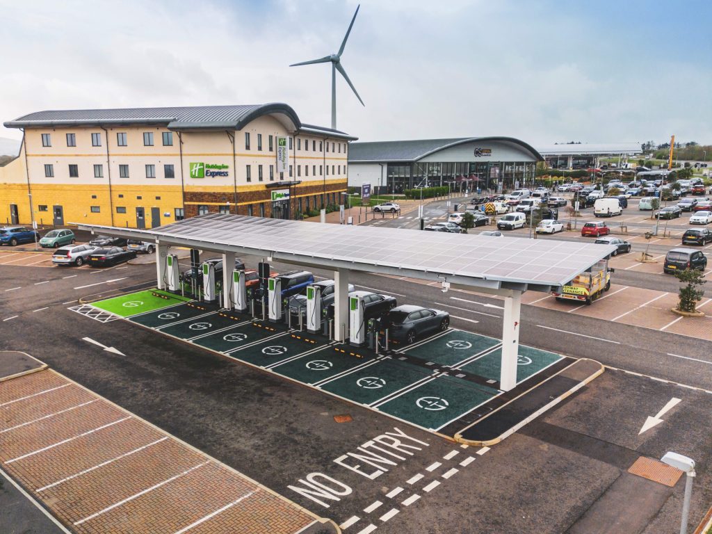 Gridserve accelerates high power EV charging at Cornwall services