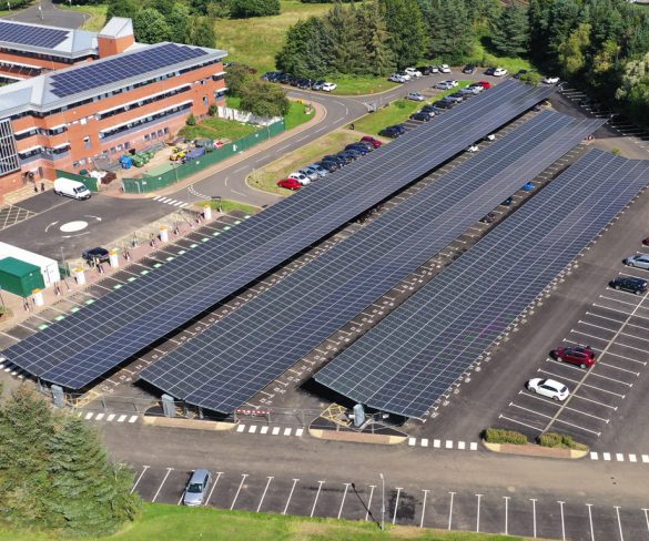 Pioneering solar car port launched at council HQ