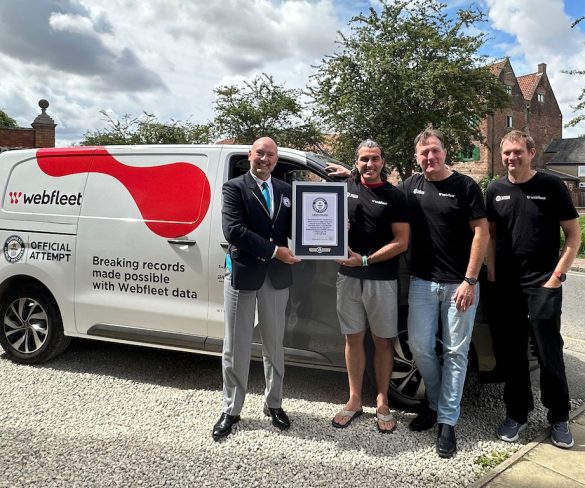 Webfleet smashes Guinness World Record for electric van range in Fiat E-Scudo