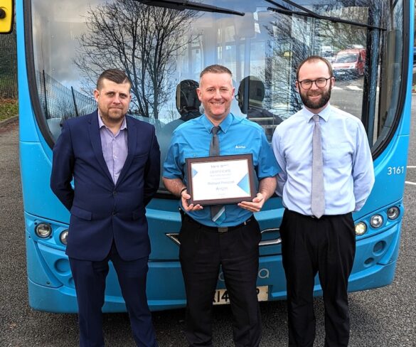 Arriva driver scores Trakm8 Road Safety Hero Award