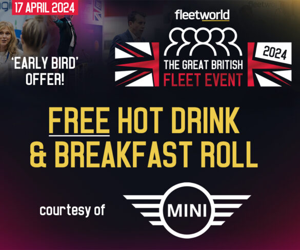 A free hot drink and breakfast roll from MINI, available for ‘early bird’ GBFE visitors