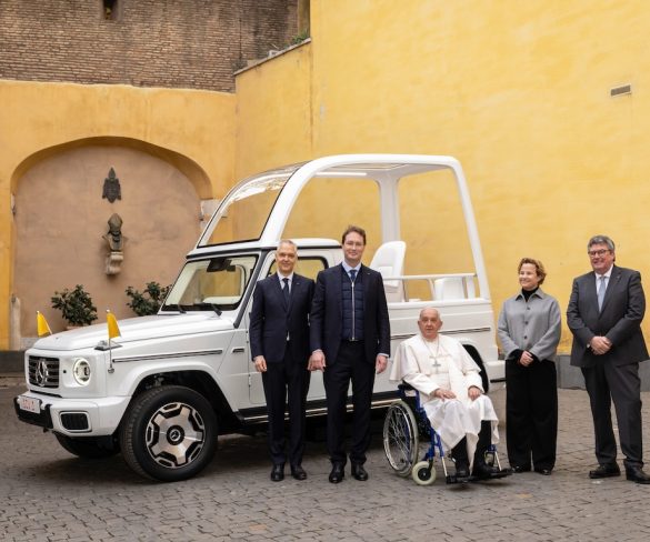 Pope Francis goes electric with G-Wagon Popemobile
