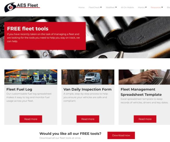 AES Fleet launches suite of free tools to help fleets maximise efficiency